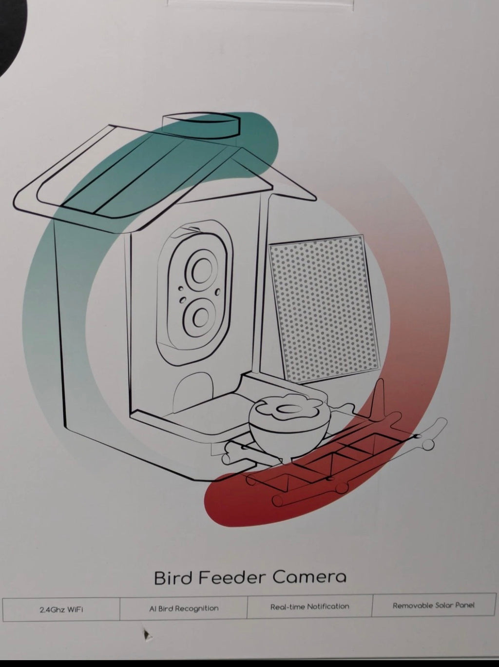 This smart bird feeder features an integrated AI-powered camera designed for wildlife observation and squirrel deterrence.
Key Features
 Deterrence System: Equipped with a built-in light alarm, sound alarm, and two-way talk speaker to scare off squirrels