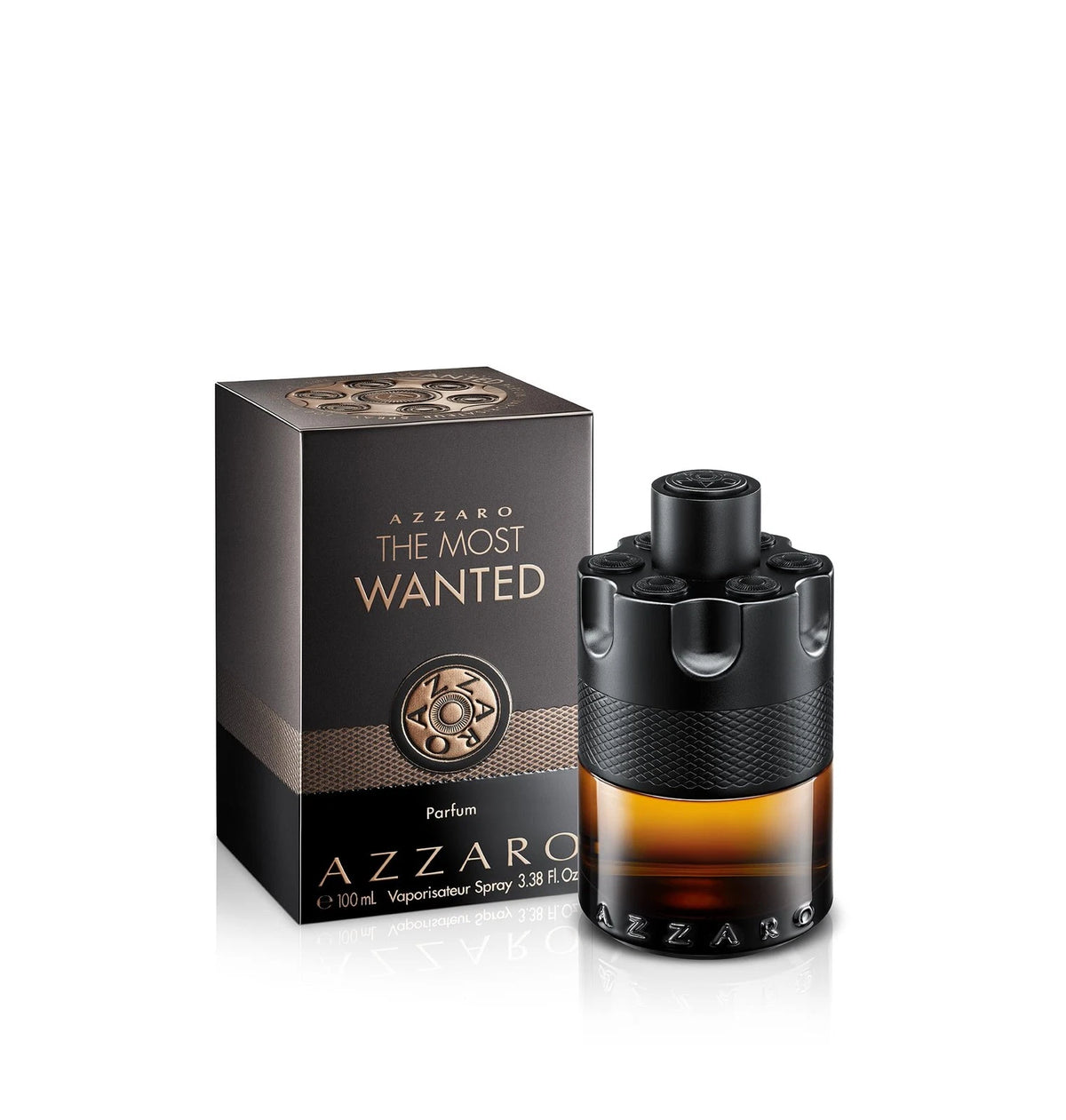 Azzaro The Most Wanted Parfum - Intense Mens 3.38 Fl Oz (Pack of 1), Black