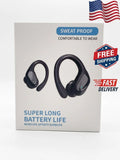 HAOYUYAN BX17 Wireless Sports Earbuds Black Ear Hook Sweatproof Charging Case