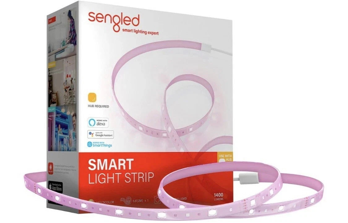Sengled Smart Zigbee Multicolor Light Strip 2M 6.56ft Base Kit Hub Required A...